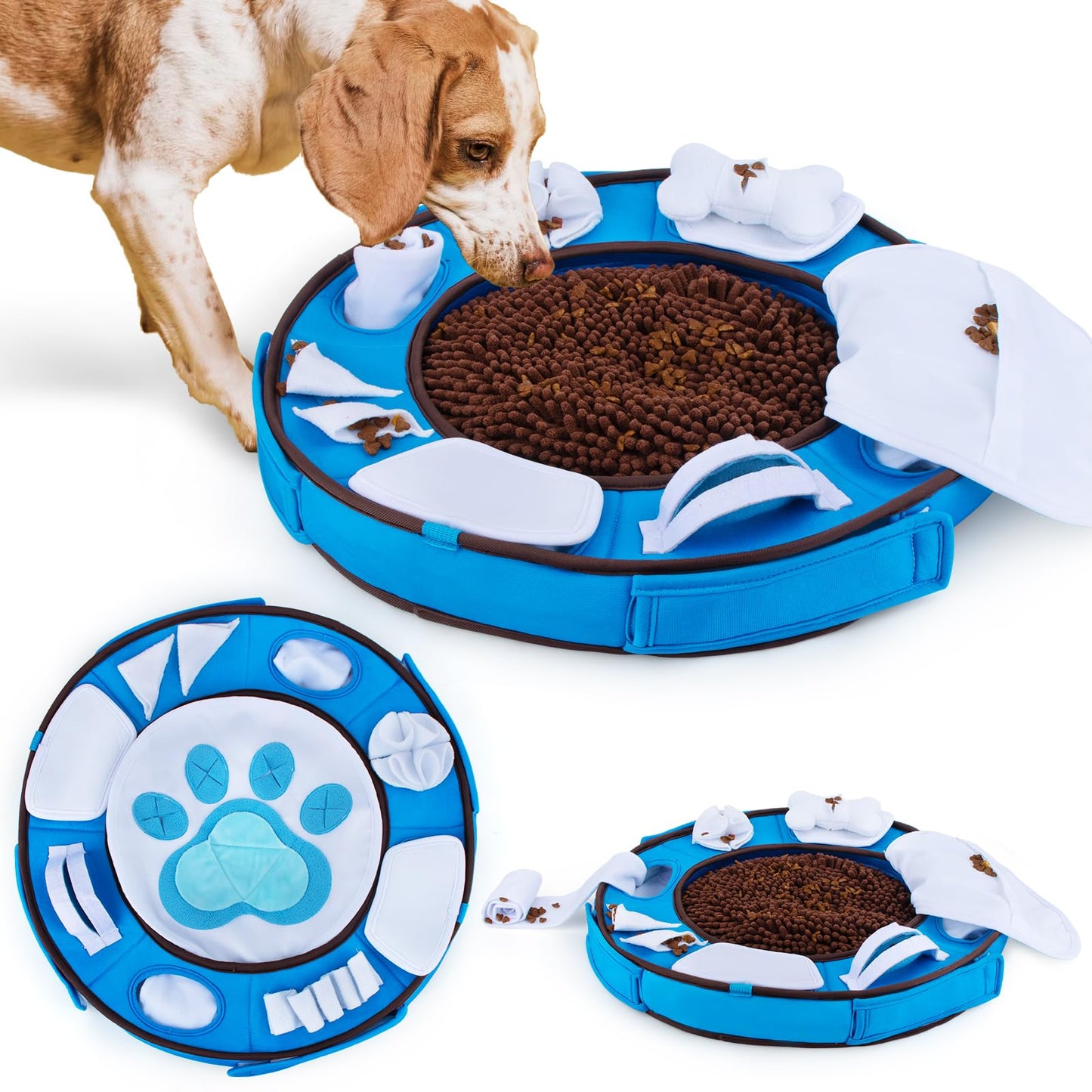 Interactive Snuffle Mat for Dogs Encourages Natural Foraging Skills Mental Stimulation and Stress Release Feeding Mat for Medium and Small Breeds